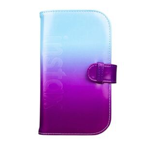Fujifilm INSTAX Photo Album Mini Wallet Case Blue Purple Ombre - Holds 108, 2x3”